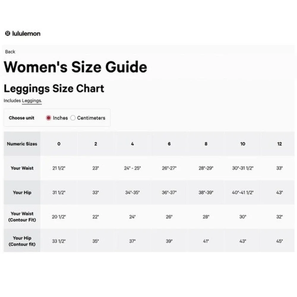 Lululemon‎ High Rise Full Length Fitted Stretch Leggings Red Women 6